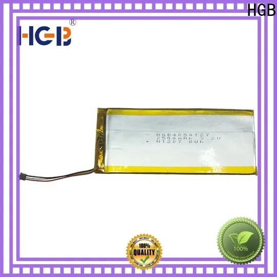 HGB quality thin lithium polymer battery customized for notebook