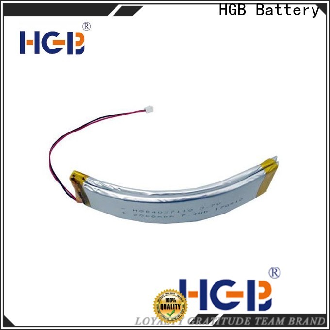 HGB flexible rechargeable battery supplier for smart bracelet