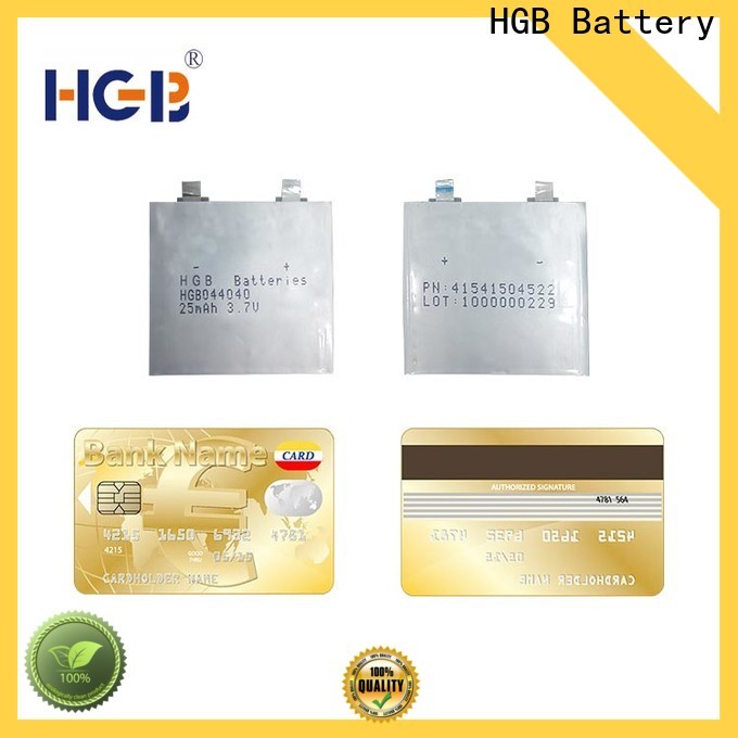 HGB super thin battery supplier for smart cards