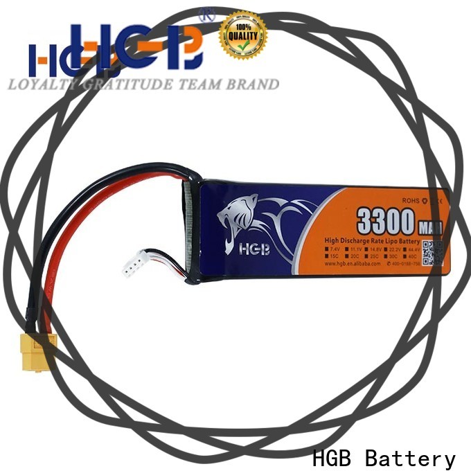 HGB rc car battery pack factory price for RC quadcopters