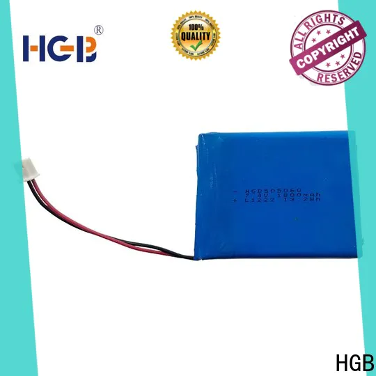 HGB good quality flat lithium ion battery pack customized for mobile devices