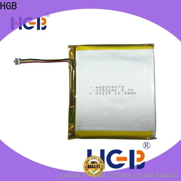 HGB reliable rechargeable lithium polymer battery customized for notebook