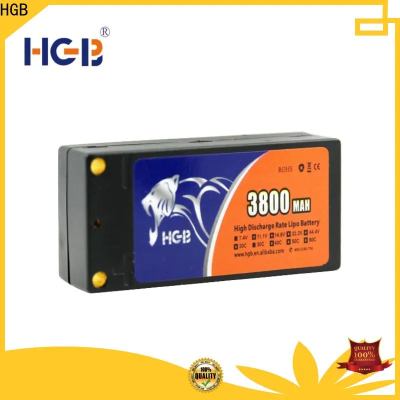 HGB rechargeable rc lithium ion battery supplier for RC car