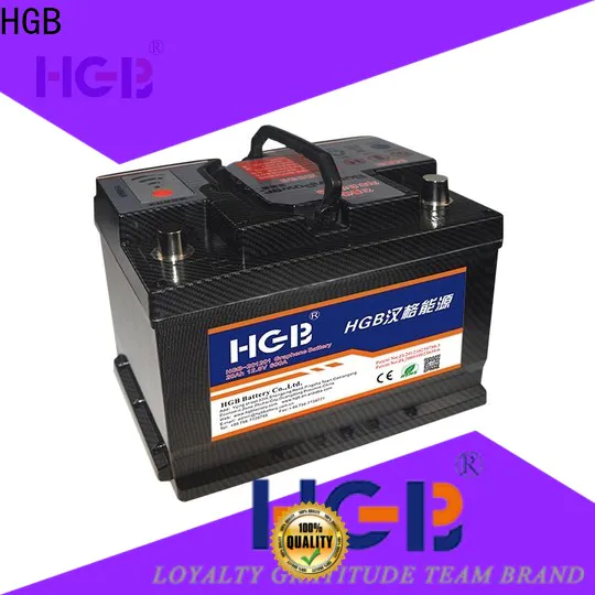 HGB 6 volt car battery customized for tractors