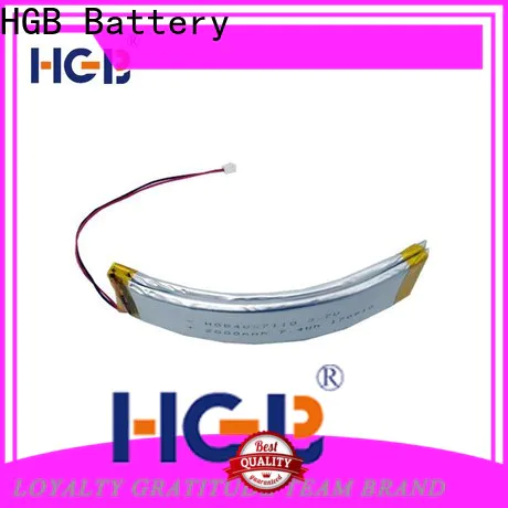 HGB flexible rechargeable battery customized for wearable battery