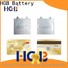 HGB ultrathin rechargeable lithium polymer batteries factory price for portable sensors power cards
