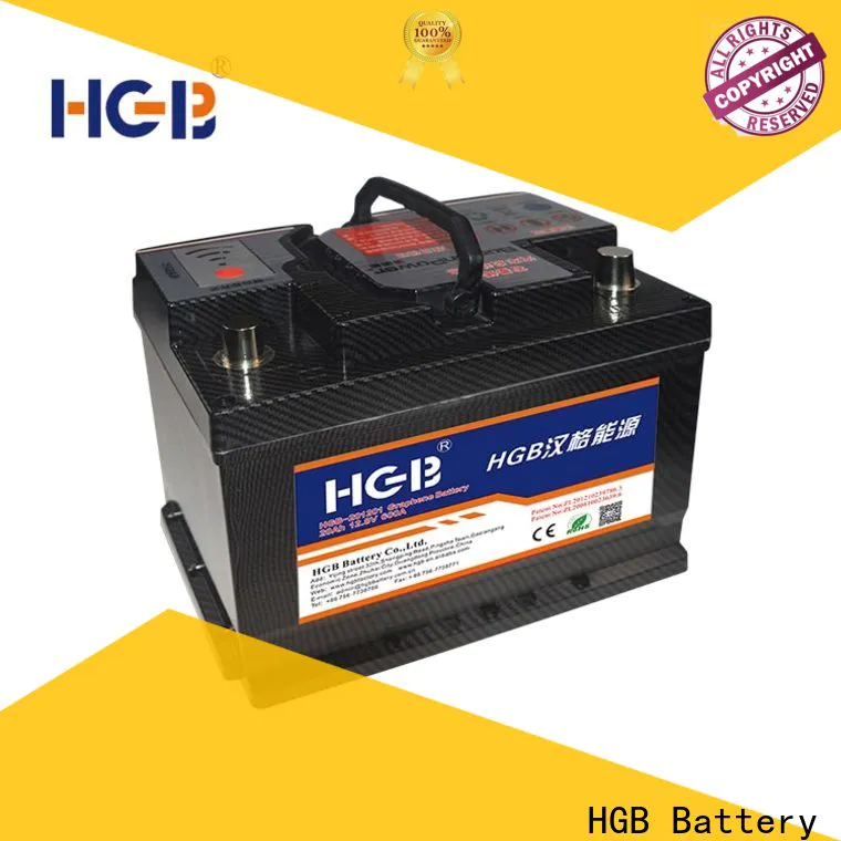 HGB heavy duty car battery supplier for cars