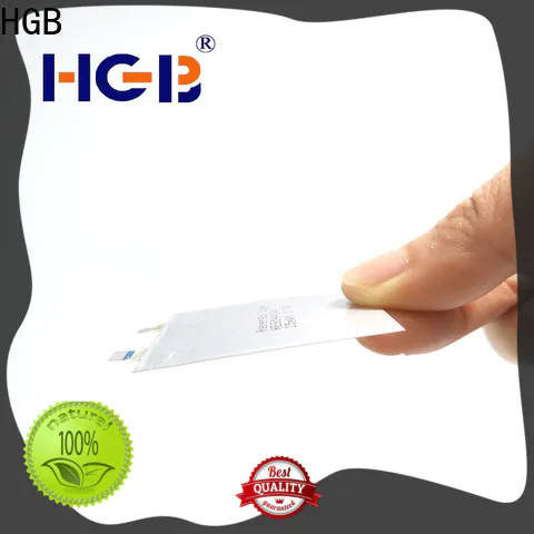 HGB ultra thin lithium polymer battery customized for micro speakers