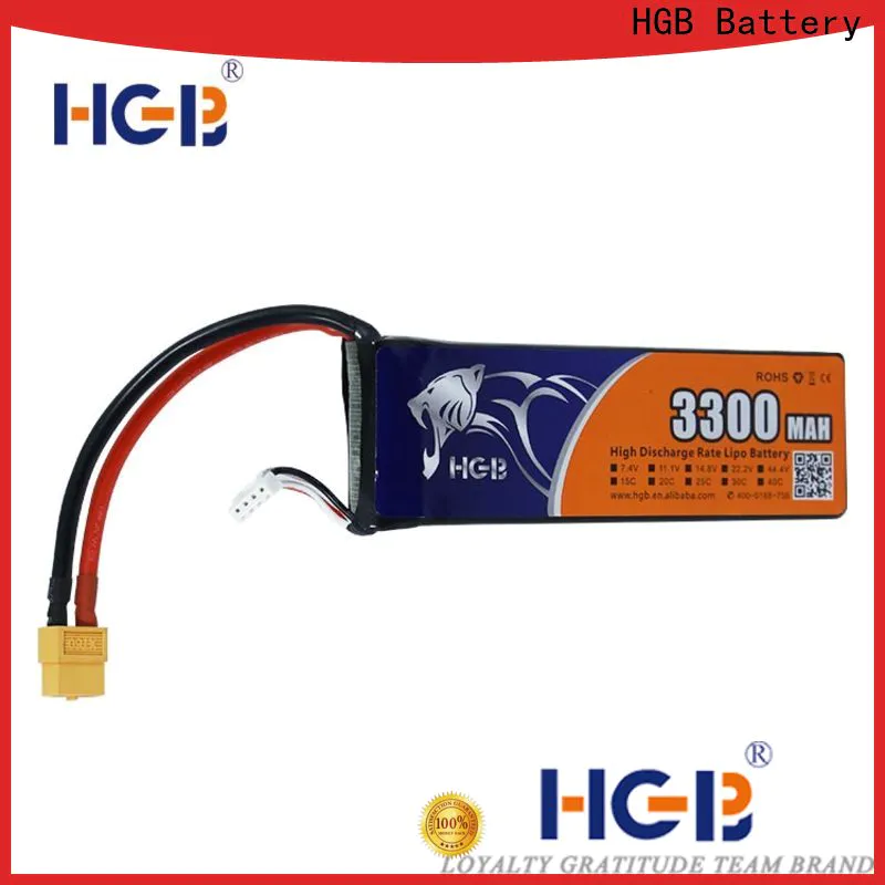 HGB high quality lithium rc battery supplier for RC planes