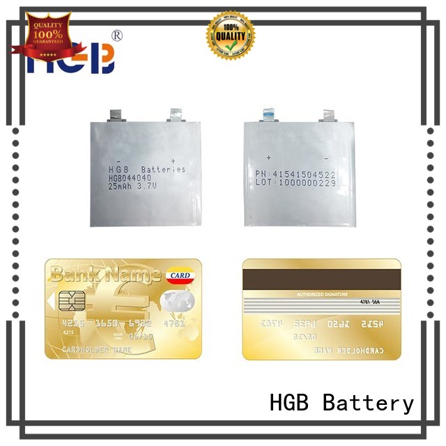 HGB thin li ion battery supplier for micro speakers