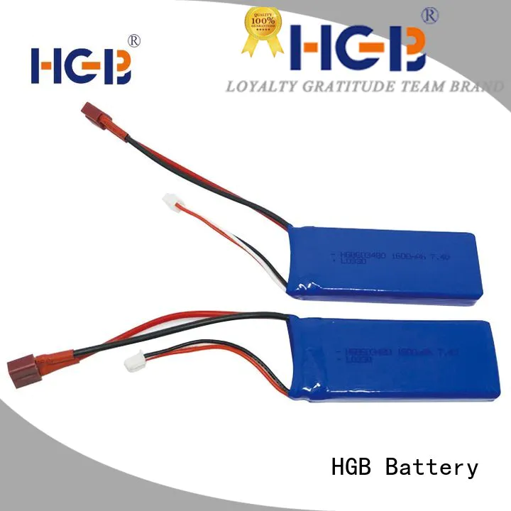 HGB reliable rc rechargeable batteries factory price for RC quadcopters