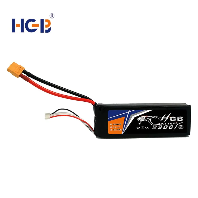 RC battery 11.1V 3S1P 30C 3300mAh HGB8543125