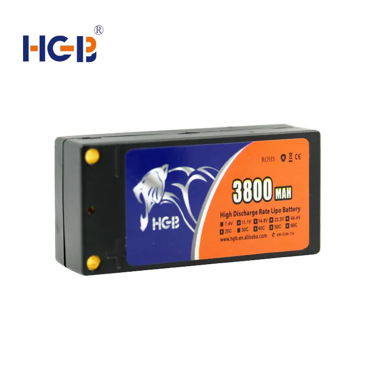 RC battery 7.4V 3800mAh 30C HGB804383