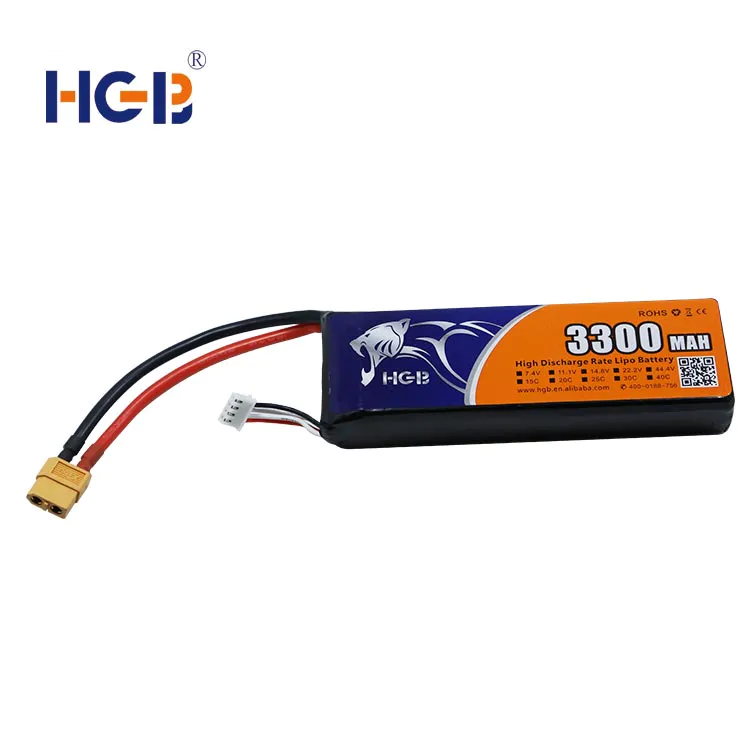 RC battery 11.1V 3S1P 3300mAh HGB7043125