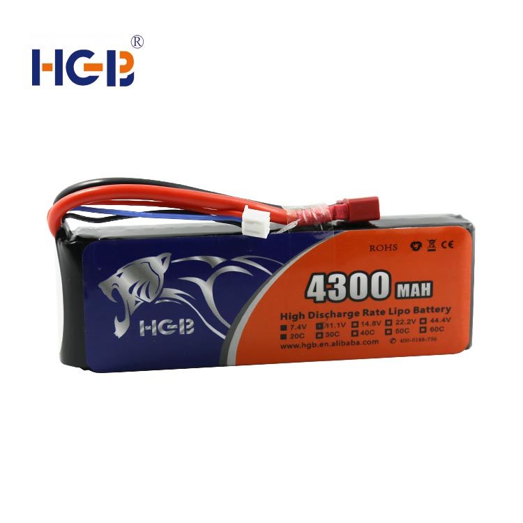 RC battery 11.1V 3S1P 20C 4300mAh HGB7243125