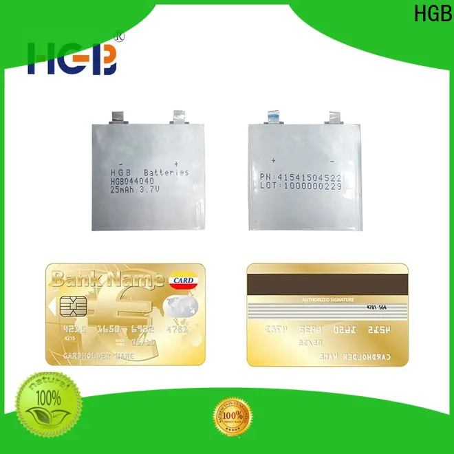 HGB high quality ultra thin battery factory for smart cards