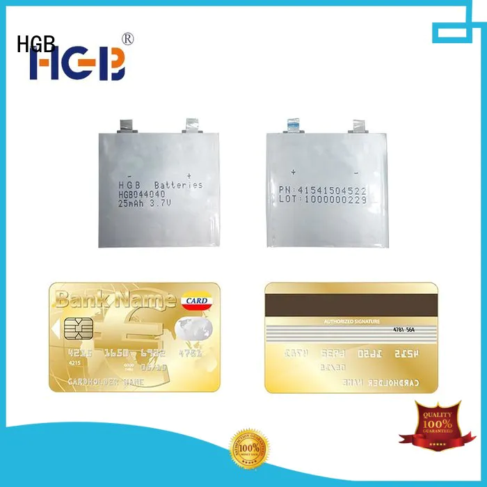 HGB long cycle life super thin battery factory price for wearable devices