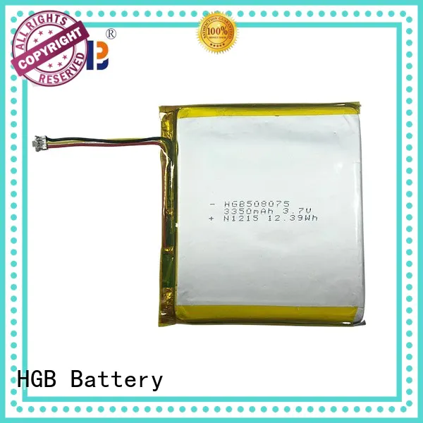 HGB thin lithium polymer battery directly sale for notebook
