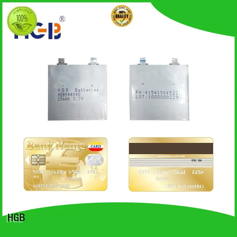 HGB thinnest rechargeable battery wholesale for smart cards