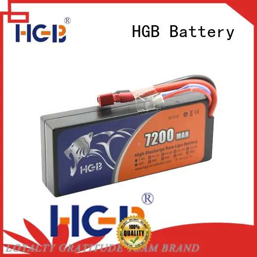 HGB reliable car battery rc factory price for RC planes