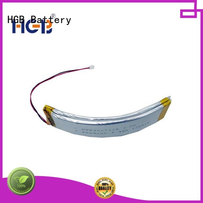 HGB flexible rechargeable battery design for wearable battery