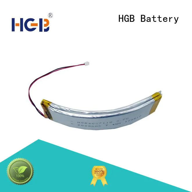 curved lithium polymer battery for multi-function integrated watch HGB