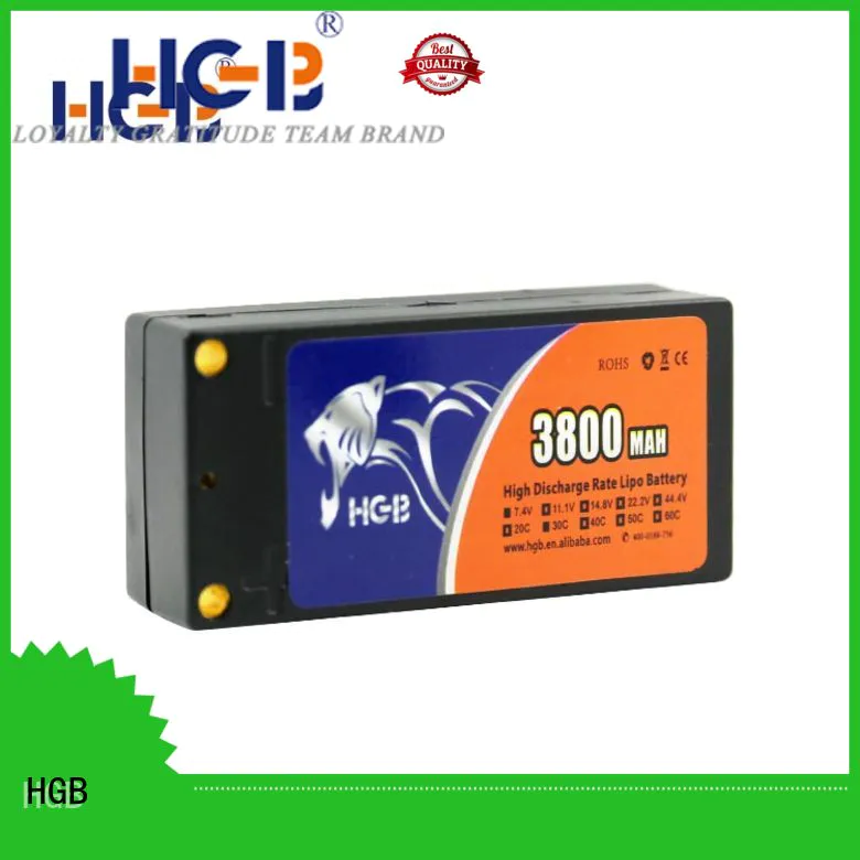 HGB rechargeable rc lithium ion battery directly sale for RC helicopter
