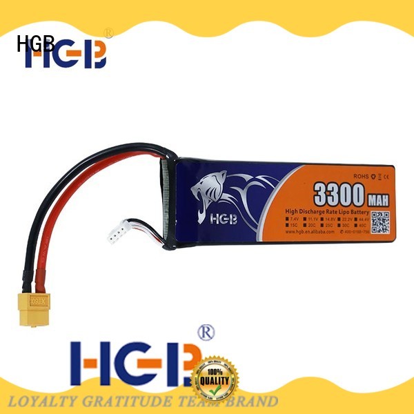 lithium cobalt oxide polymer battery 1600mah for RC quadcopters HGB