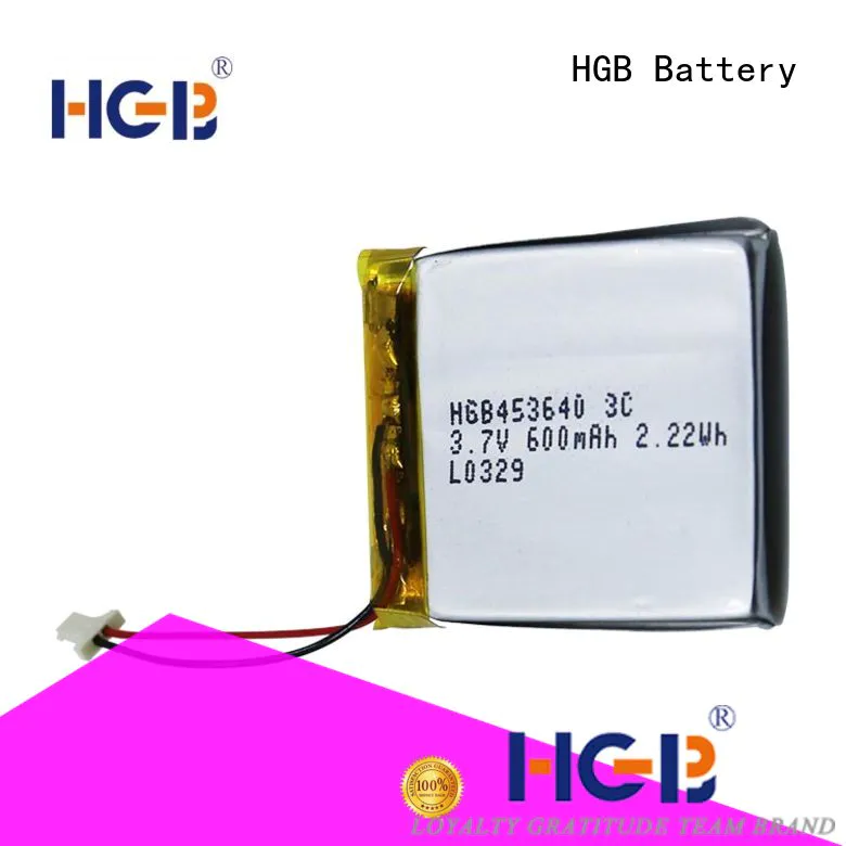HGB light weight rechargeable lithium polymer battery directly sale for mobile devices