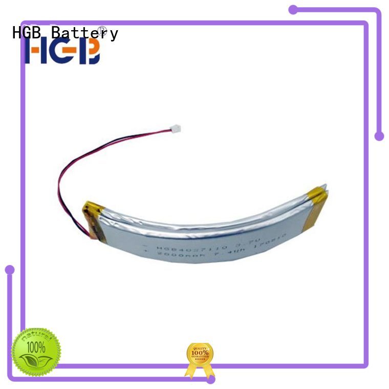HGB curved lithium polymer battery supplier for multi-function integrated watch