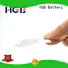 HGB rechargeable ultra thin lithium battery factory price for wearable devices